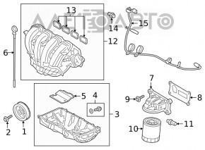 Corpul filtrului de ulei Ford Escape MK4 20- hibrid, plug-In