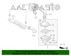 Кронштейн корпуса воздушного фильтра Ford Escape MK4 20-22 1.5T, 2.0T