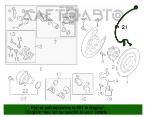 Senzor ABS spate stânga Mazda CX-5 13-15 AWD