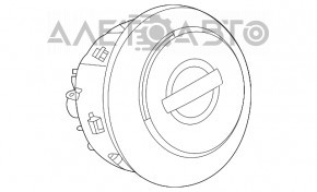 Подушка безопасности airbag в руль водительская Nissan Rogue 21-22 черная JP built