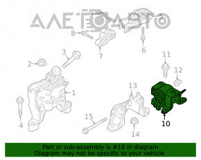 Pernele motorului stânga Mazda 6 18-20 2.5 manuală