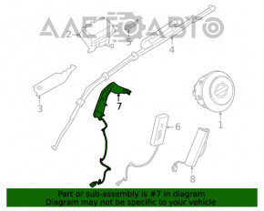 Подушка безопасности airbag сидения правого Nissan Rogue 21-23
