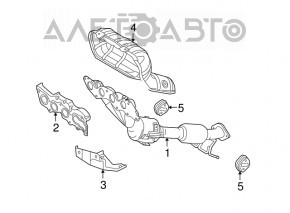 Коллектор выпускной Mazda3 2.3 03-08