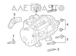 Компрессор кондиционера Ford Escape MK4 20-22 hybrid, plug-In