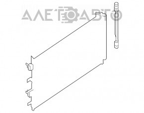 Radiatorul condensatorului de aer condiționat Ford Escape MK4 20- hibrid, plug-In