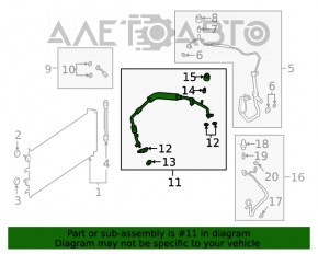 Compresorul cuptorului de aer condiționat Ford Escape MK4 20- hibrid