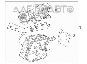 ABS ABS Ford Escape MK4 20 cu GTC, rezervor și capac