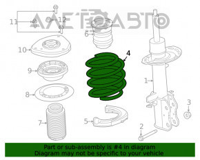 Arcul frontal stânga Ford Escape MK4 20- hibrid AWD