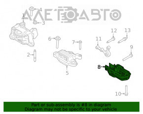 Pernele motorului din spate Ford Escape MK4 20- 2.0T, hibrid, plug-In