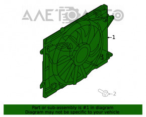 Difuzorul capacului radiatorului gol Ford Escape MK4 20-22 1.5T