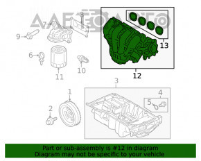 Colector de admisie pentru Ford Escape MK4 20- hibrid, plug-In