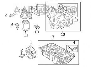 Colector de admisie pentru Ford Escape MK4 20- hibrid, plug-In