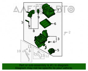 Corpul filtrului de aer Ford Escape MK4 20-22 hibrid