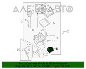 Conductă de aer către filtrul de aer pentru Ford Escape MK4 20- hibrid, plug-In