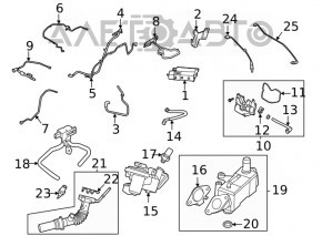 Ventilul de racire al supapei EGR pentru Ford Escape MK4 20- hibrid.