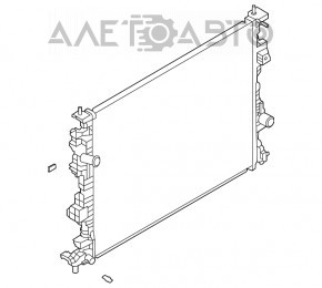 Радиатор охлаждения вода Ford Escape MK4 20-