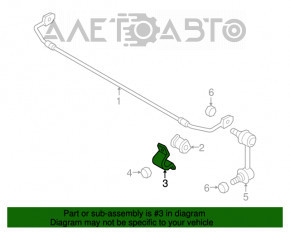 Скоба крепления переднего стабилизатора правая Mazda 6 18-21