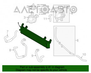 Radiator de racire invertor Toyota Camry v55 15-17 hibrid KOYORAD Japonia