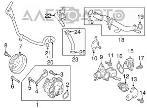 Radiator de răcire metalic pentru Mazda 6 18-21