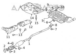 Silentioasa spate cu teava Mazda 6 18-21 2.5