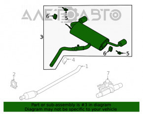 Silentioasa spate cu teava Ford Escape MK4 20-22 hibrid FWD