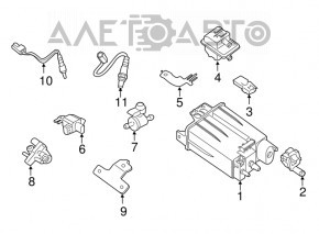 Лямбда-зонд задний второй Nissan Pathfinder 13-20