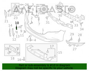 Capacul carligului de tractare al bara fata Mazda 6 18-21 nou, neoriginal