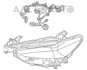 Far dreapta față Mazda 6 18-21 LED fără AFS nou neoriginal