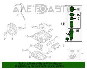 Corpul filtrului de ulei VW Touareg 13-17 3.6