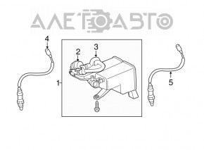 Sonda lambda stânga a doua VW Touareg 11-17 3.6