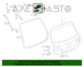 Петля двери багажника правая VW Touareg 11-17