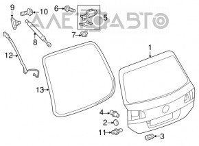 Петля двери багажника правая VW Touareg 11-17