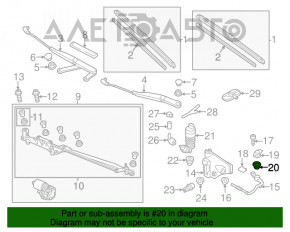 Filtrul rezervorului de spălare a parbrizului pentru VW Touareg 11-17