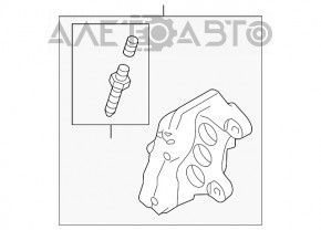 Suportul frontal stânga VW Touareg 11-17