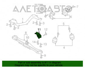 Кронштейн акпп VW Touareg 11-17 3.6