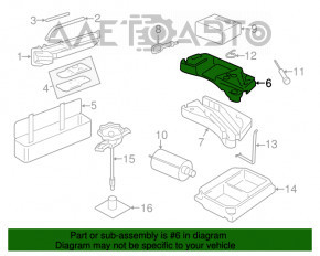 Spumă de polistiren sub compresorul VW Touareg 11-17