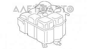 Rezervor de expansiune pentru răcire VW Touareg 11-17 3.6 cu capac