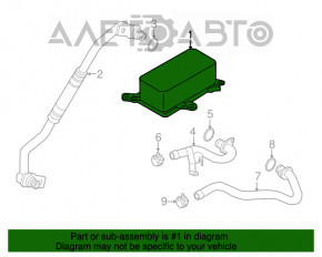 Radiator de ulei pentru cutia de viteze VW Touareg 11-17 3.6