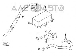 Radiator de ulei pentru cutia de viteze VW Touareg 11-17 3.6