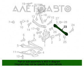 Bara transversală spate dreapta VW Touareg 11-17