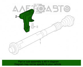 Arborele cardanic al cardanului față VW Touareg 11-17 3.6