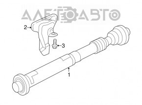 Arborele cardanic al cardanului față VW Touareg 11-17 3.6