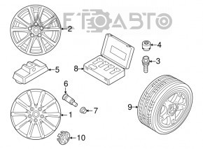 Roata de rezerva pentru VW Touareg 11-17 R17 195/75