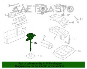 Suport roată de rezervă VW Touareg 11-17