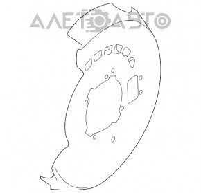 Capac disc de frână spate stânga VW Touareg 11-17