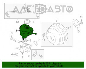 Rezervor GTC VW Touareg 11-17 cu capac