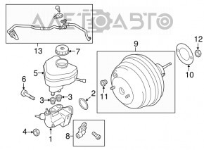 Rezervor GTZ VW Touareg 11-17 nou original