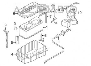 Palet pentru baterie VW Touareg 11-17