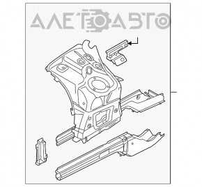 Partea din față stânga VW Touareg 11-17