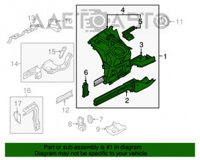 Partea din față dreapta a VW Touareg 11-17